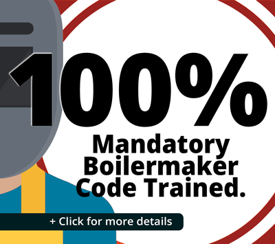 100% Mandatory Boilermaker Code Training